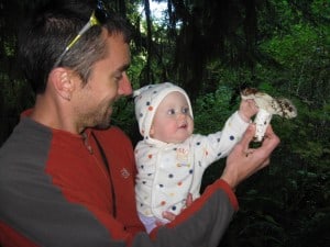 Ryan & daughter June w mushroom