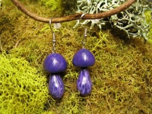 Purple Cort Earrings