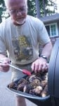 Grilling Morels photo by Sandor Lau
